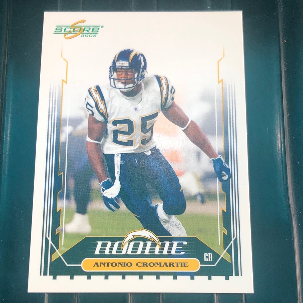 2006 Antonio Cromartie Rookie Trading Card - Blue and White